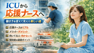 【実体験】急性期→ICUで燃え尽き→応援ナースで立て直した話〜ワークライフバランスを叶える看護師のキャリア戦略 