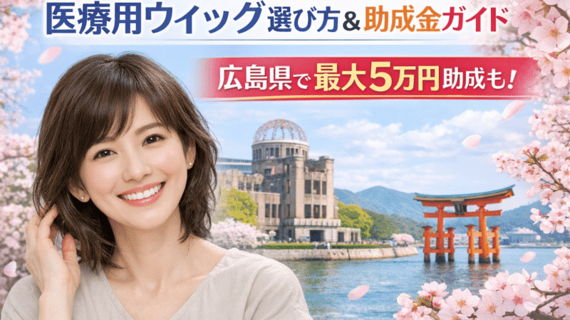 【広島県】医療用ウィッグの選び方ガイド~素材の違い・価格相場・最大5万円の助成金までやさしく解説 
