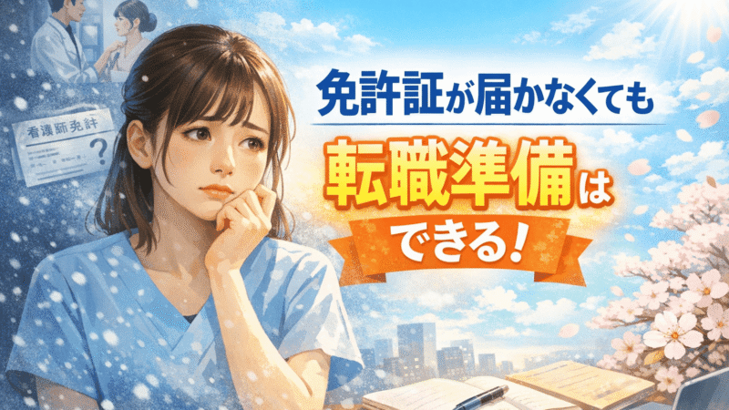 看護師1年目でもう辞めたい…人間関係が怖いあなたへ。免許証が届く前でも転職活動ができる理由と解決策 