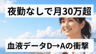 【実録】40代・50代看護師が「夜勤なし」で年収を維持する唯一の戦略｜血液データD→Aの衝撃 