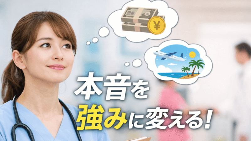 【例文5選】応援ナースの志望動機で迷ったらこれ！本音を内定に変える書き方のコツ 