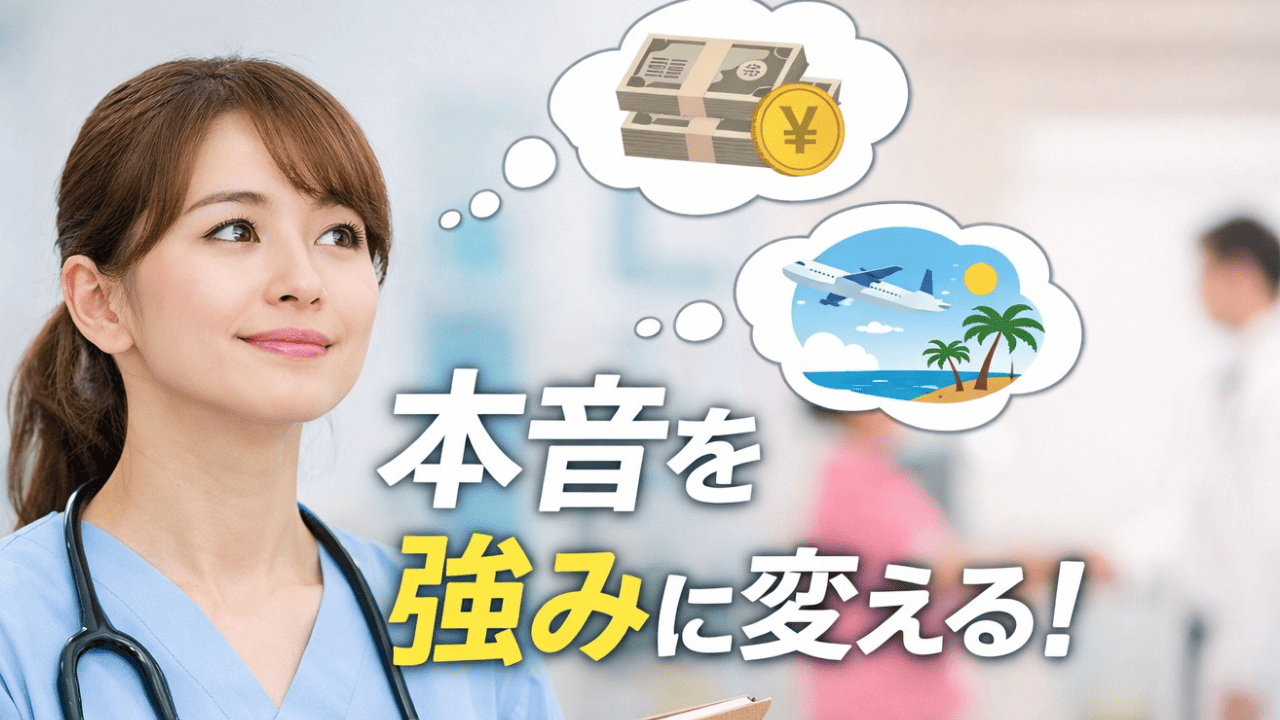 【例文5選】応援ナースの志望動機で迷ったらこれ！本音を内定に変える書き方のコツ