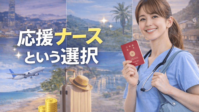 応援ナースとは？正社員・派遣との違いからメリット・収入まで現役が全部解説 