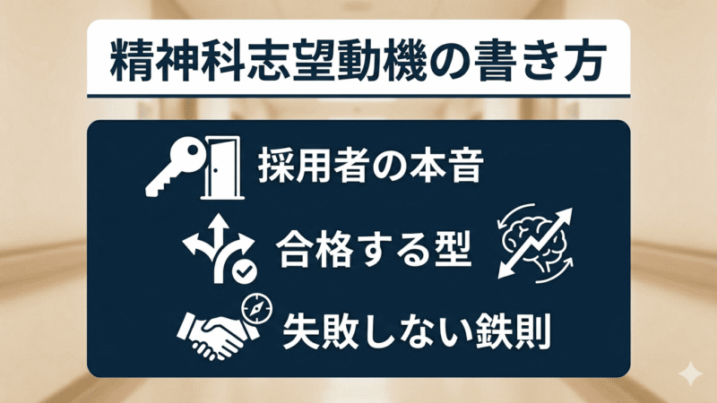 【例文あり】精神科看護師の志望動機はどう書く？認定ナースが教える「選ばれる」伝え方 